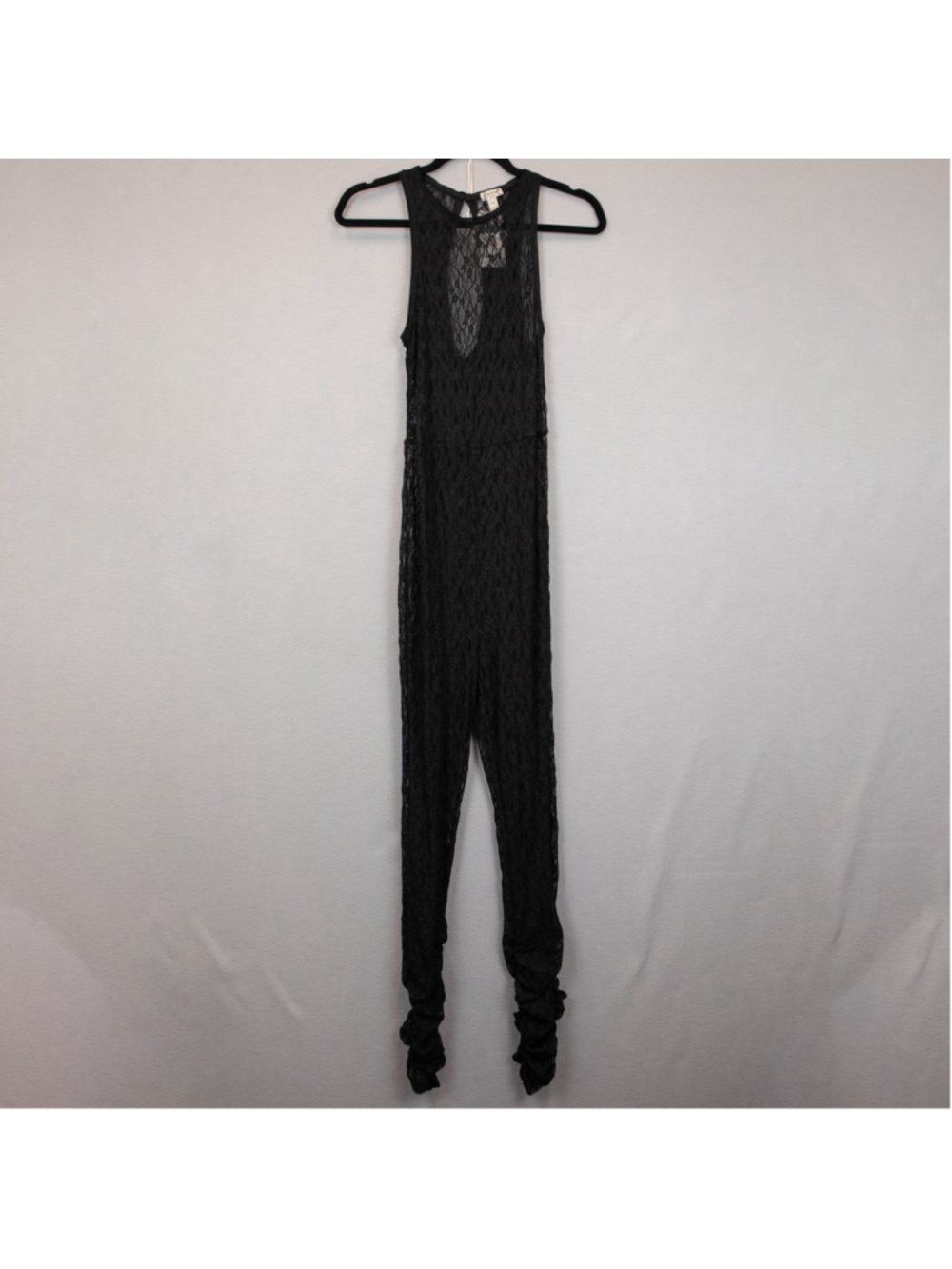 Intimately Free People Hard To Get black sheer lace catsuit jumpsuit NWT-S
